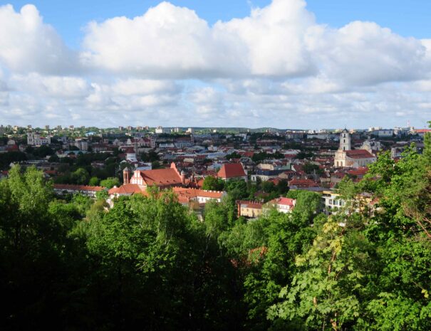 Panoramic view of Vilnius old city